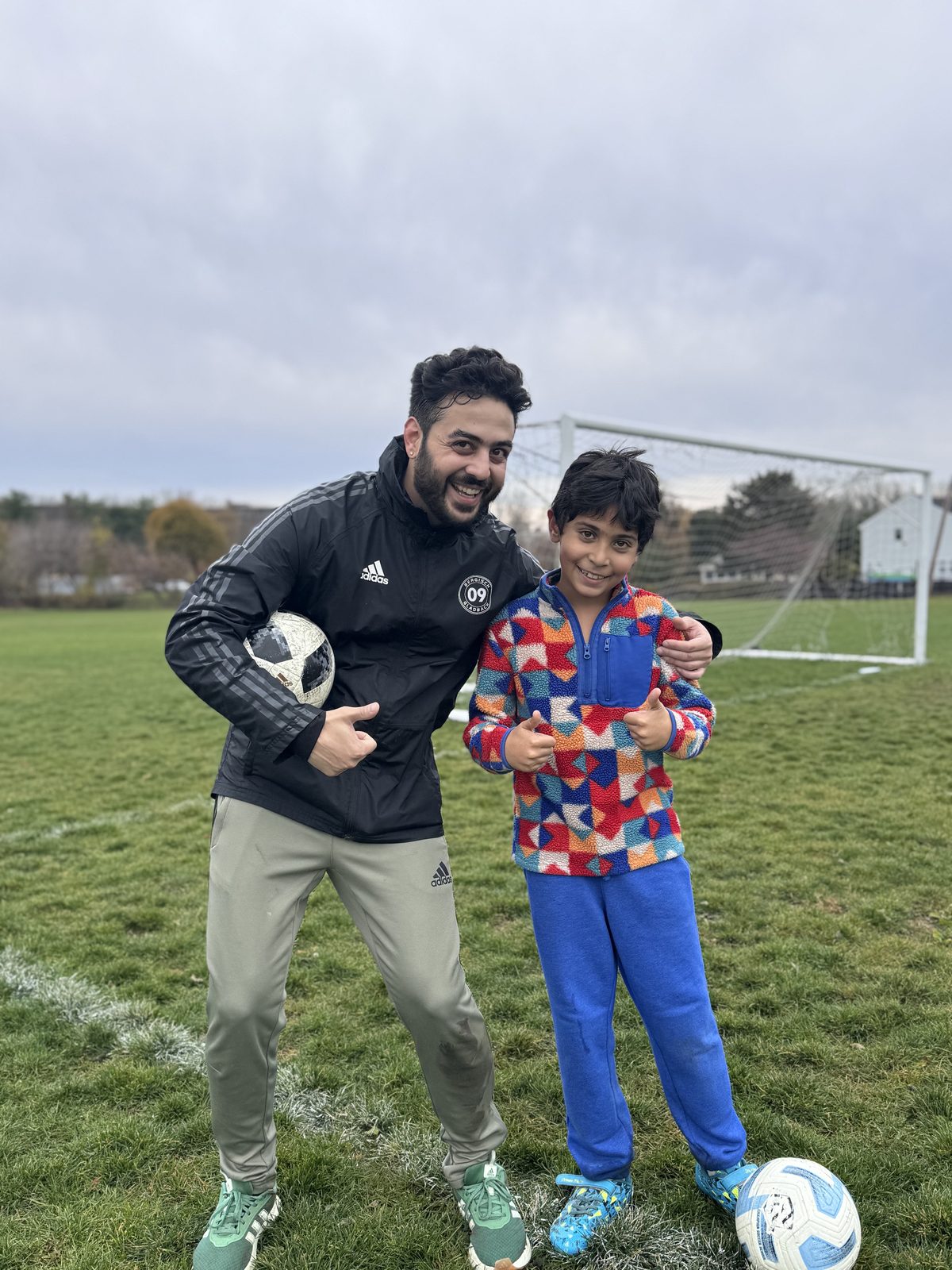 Coach Shaya training young players in Andover, MA